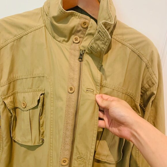 VTG LL Bean Safari Hunting Photography Military Button Shirt Jacket Large RARE - Picture 12 of 16